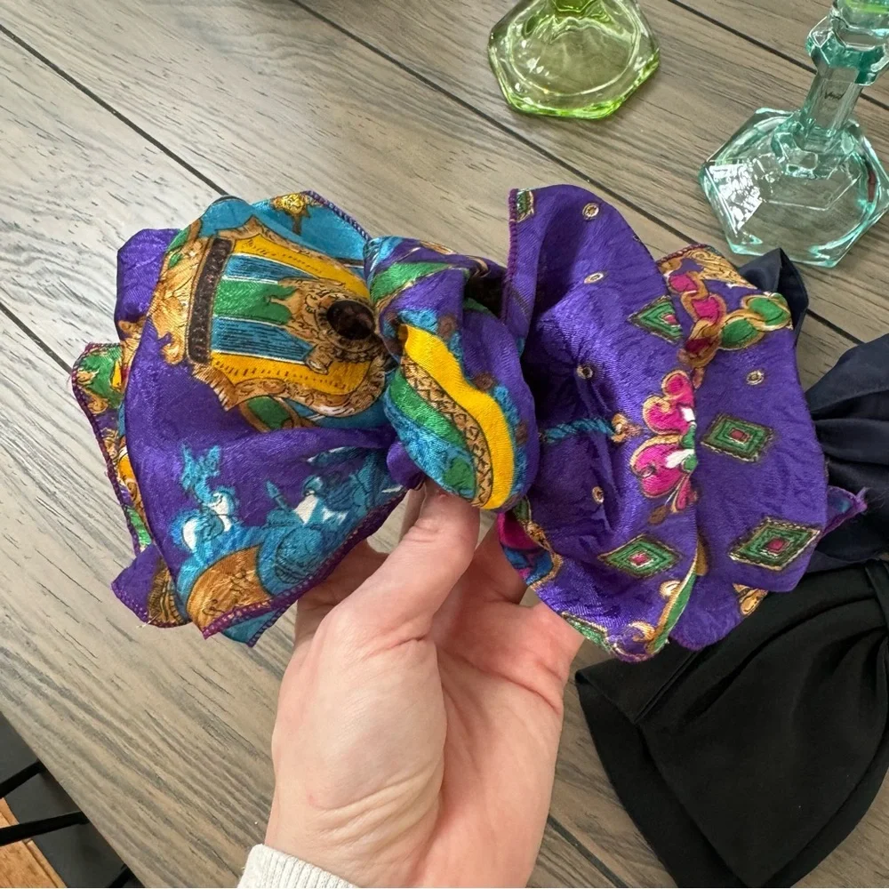 Lot of 4 Vintage 80’s giant hair bows